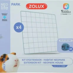 Zolux Nlife Habitat Ekstra Gitter til Neopark Modulært Marsvinbur 4-pk