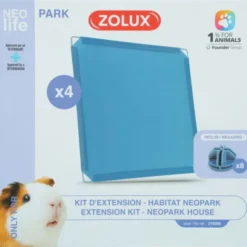 Zolux Nlife Habitat Ekstra Plater til Neopark Modulært Marsvinsbur 4-pk